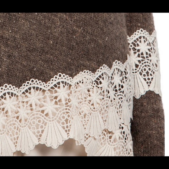 Luxury Collection Lace Accent Handmade Sweater - Picture 4 of 4